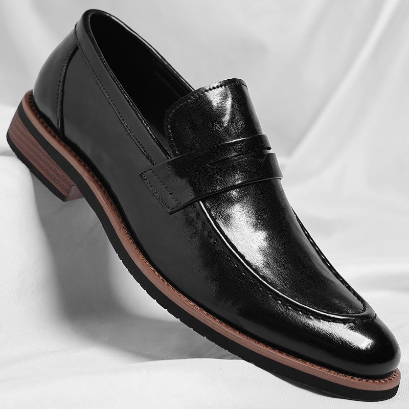 Paweł | Buty Skórzane Loafersy na Jesień Męskie Penny