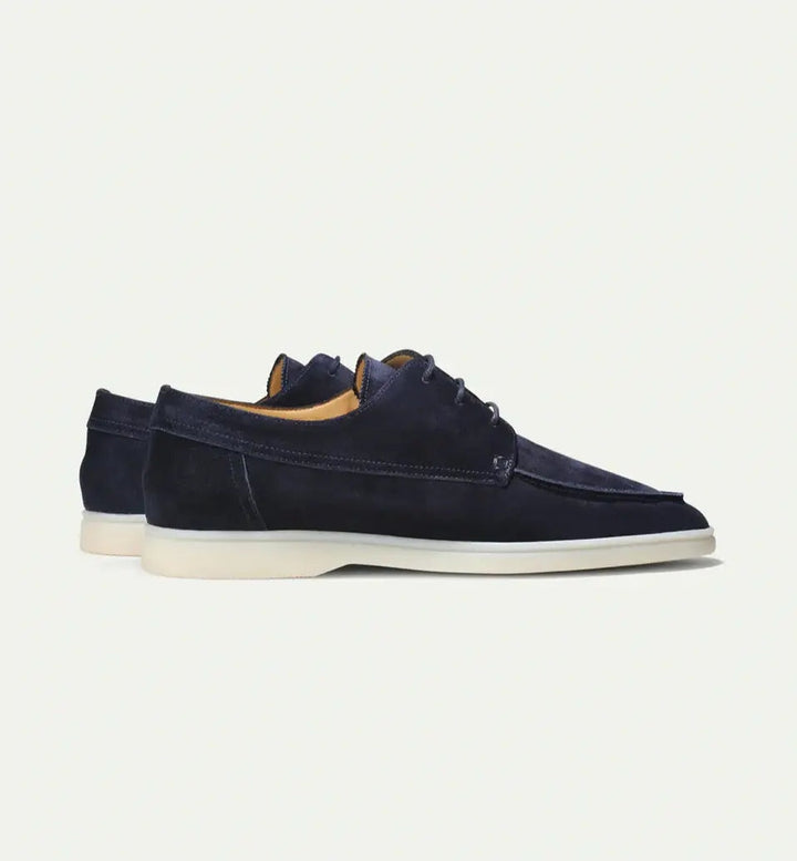 Piotr | Buty Zamszowe Męskie Oxford Sznurowane