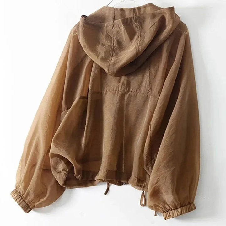 Pola | Bluza z Kapturem Damska na Zamek Oversize