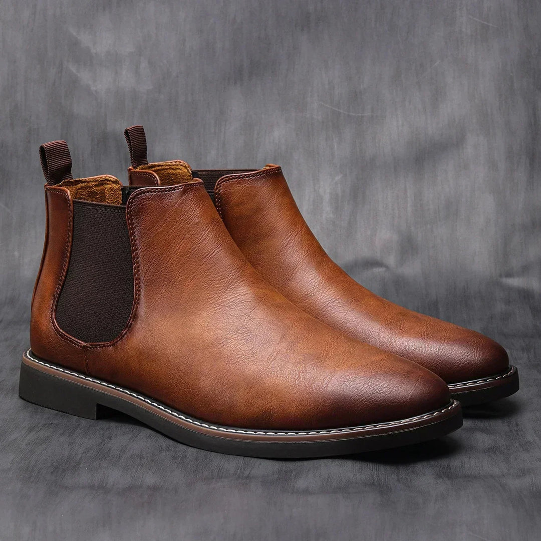Tomasz | Chelsea Boots Skórzane Botki Męski Klasyczne