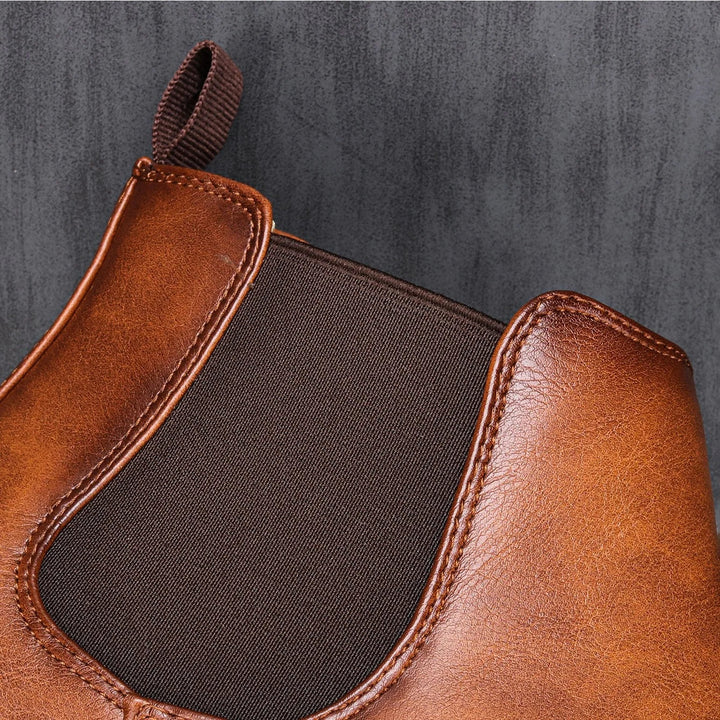 Tomasz | Chelsea Boots Skórzane Botki Męski Klasyczne