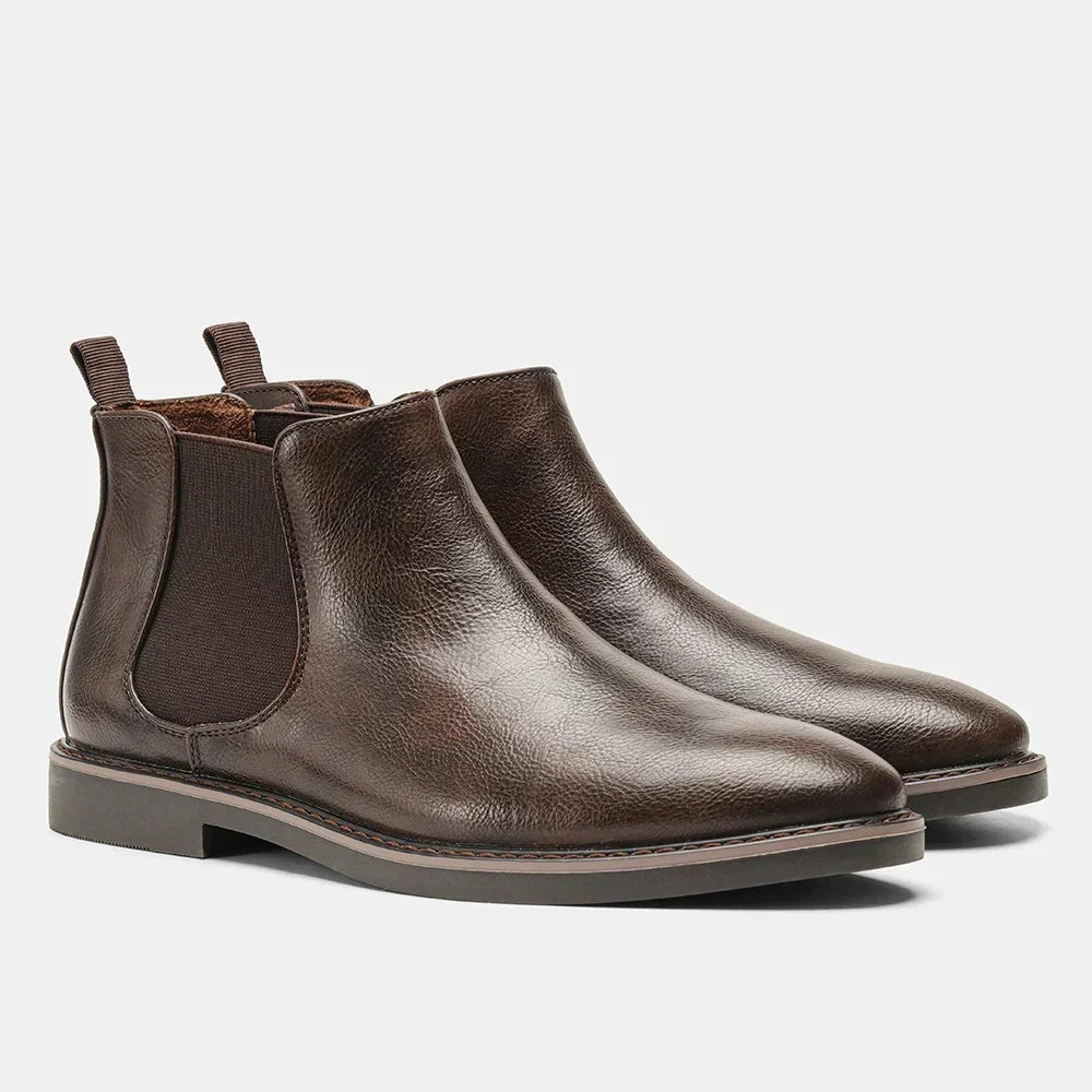 Tomasz | Chelsea Boots Skórzane Botki Męski Klasyczne