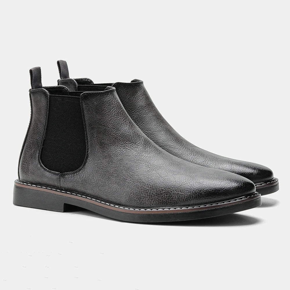 Tomasz | Chelsea Boots Skórzane Botki Męski Klasyczne