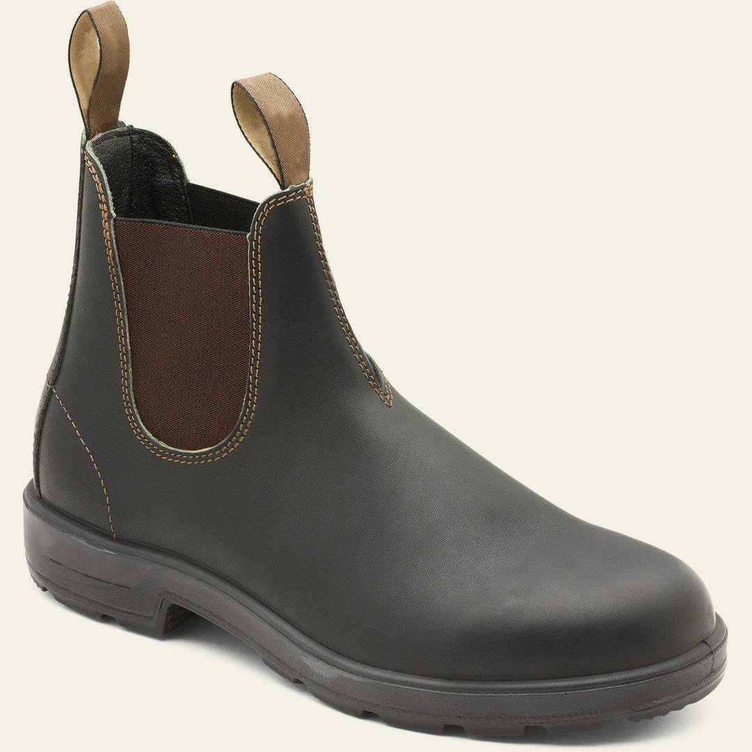 Łukasz | Botki Chelsea Skórzane Męskie Slip-On Wodoodporne