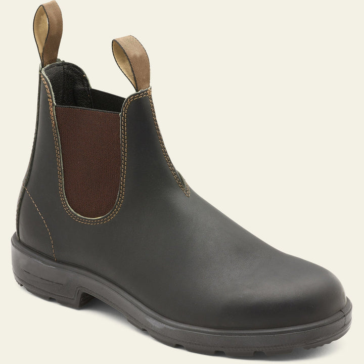 Łukasz | Botki Chelsea Skórzane Męskie Slip-On Wodoodporne