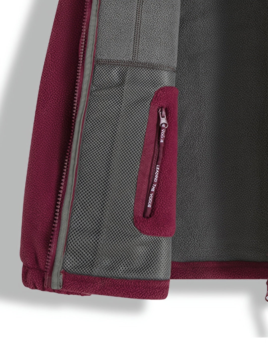 Łukasz | Polar Męski Outdoor z Zamkiem Full-Zip Kołnierz Stójka
