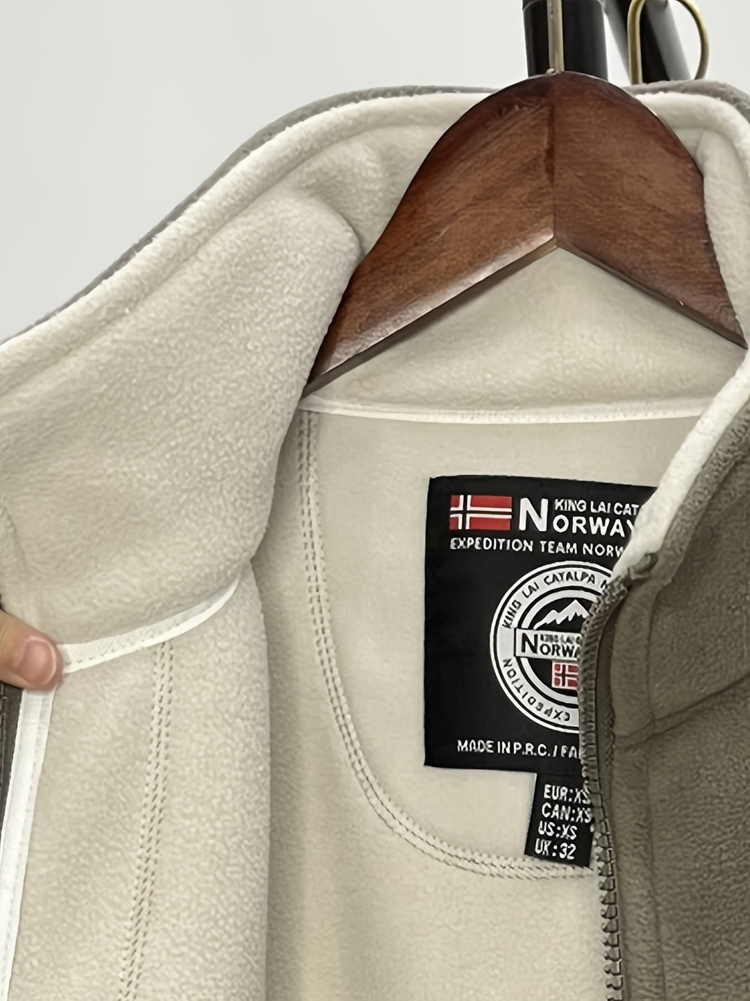 Łukasz | Polar Męski Outdoor z Zamkiem Full-Zip Kołnierz Stójka