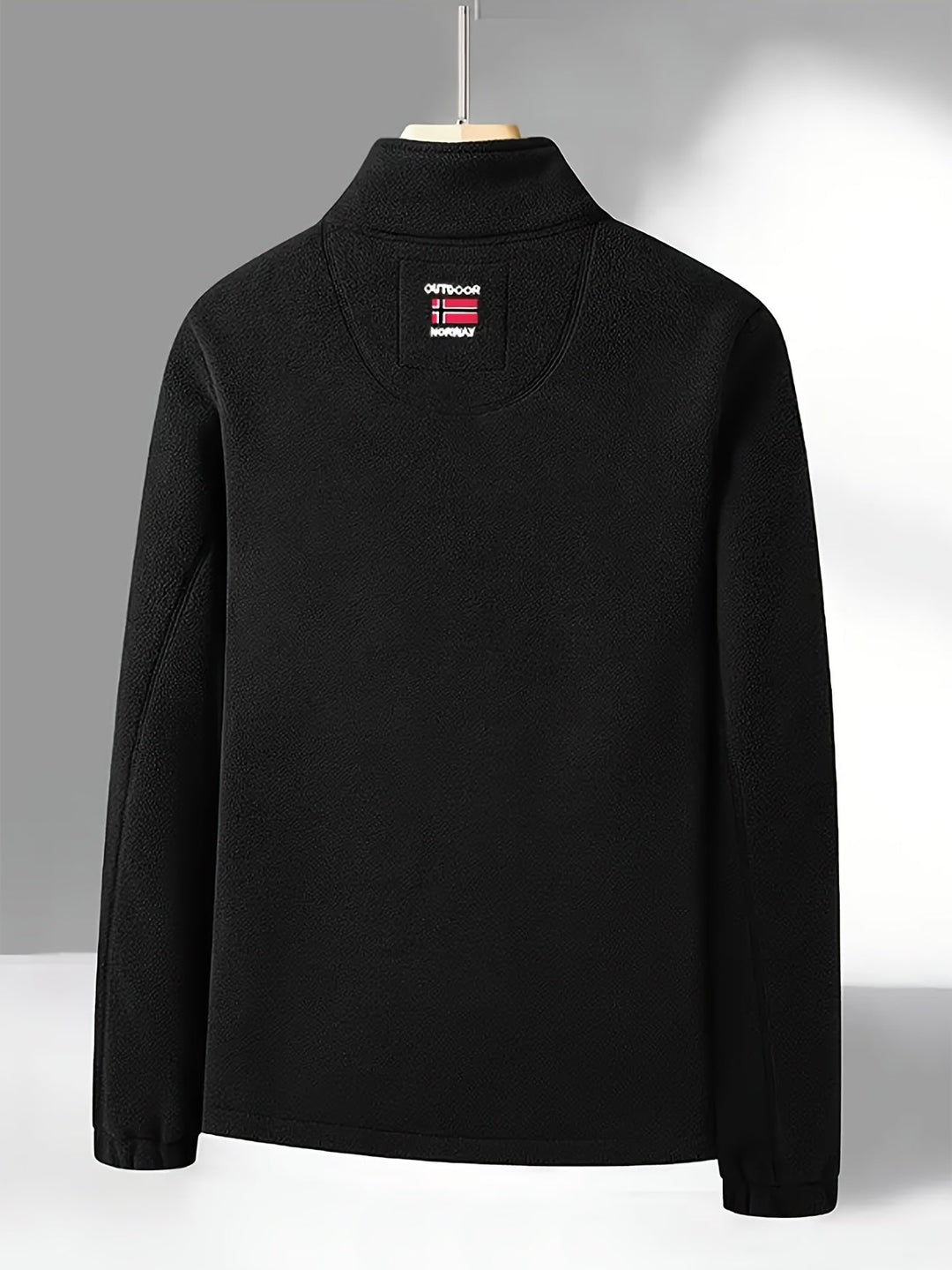 Łukasz | Polar Męski Outdoor z Zamkiem Full-Zip Kołnierz Stójka