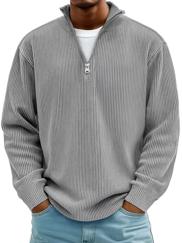 Łukasz | Quarter Zip Swetry Męski z Fakturą Strukturalną