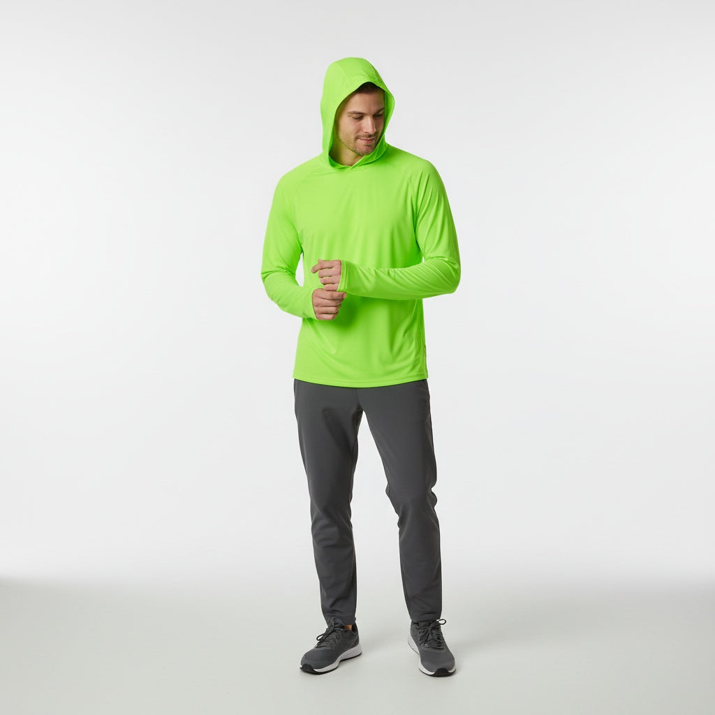 Wojciech | Bluza z Kapturem Sportowa Męska Długi Rękaw UV