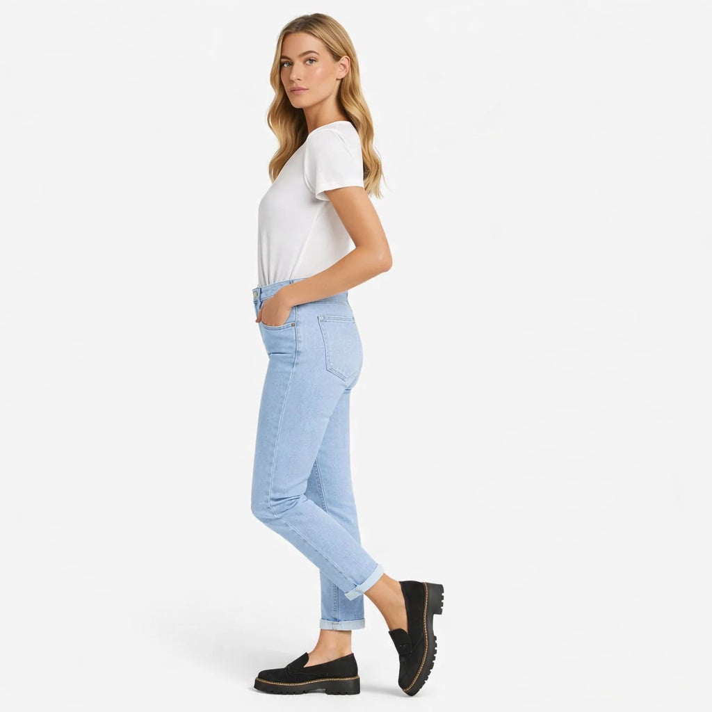 Zofia | Buty Zamszowe Damskie na Jesień Wsuwane Gruby Spód