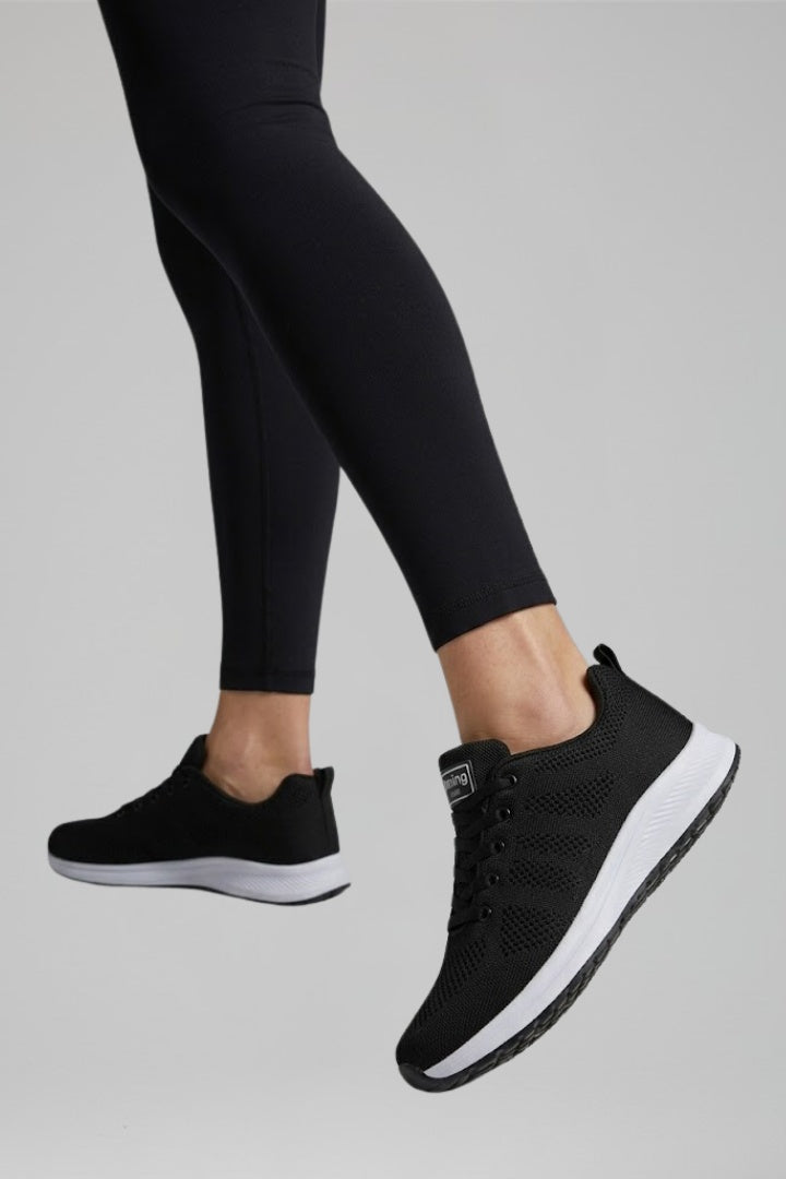 Zuzanna | Buty Sportowe Damskie z Siateczką Sznurowane